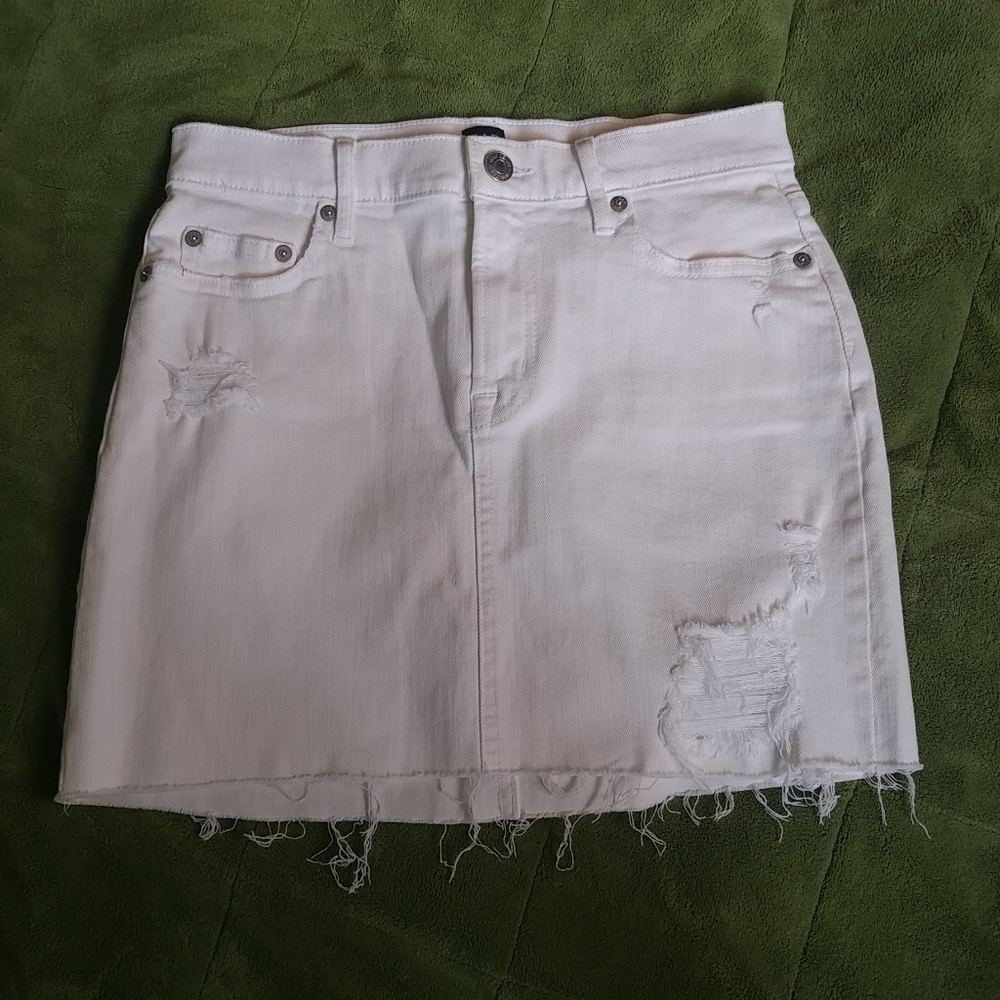 Gap white denim skirt - 25R